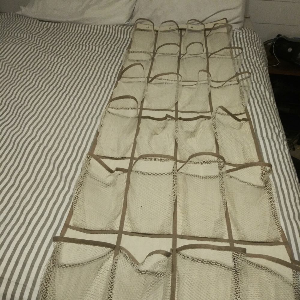24 pair over door shoe holder